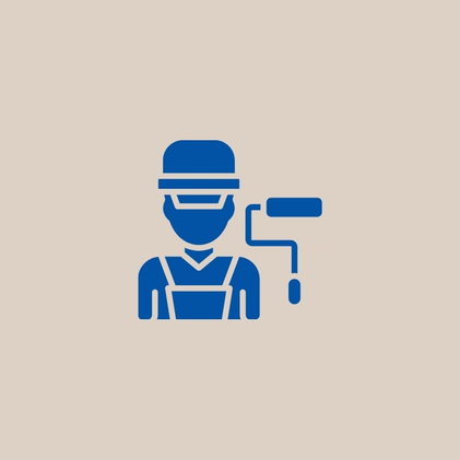 Symbolgrafik für professionelle Malerarbeiten und Handwerksleistungen